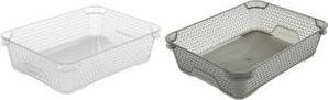 keeeper Stapelkörbchen "mirko", DIN A5, crystal-grey Maße: (B)200 x (T)265 x (H)70 mm, Anti-Haft-Oberfläche - 1 Stück (1037282700000)