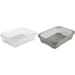 keeeper Stapelkörbchen "mirko", DIN A5, crystal-grey Maße: (B)200 x (T)265 x (H)70 mm, Anti-Haft-Oberfläche - 1 Stück (1037282700000)