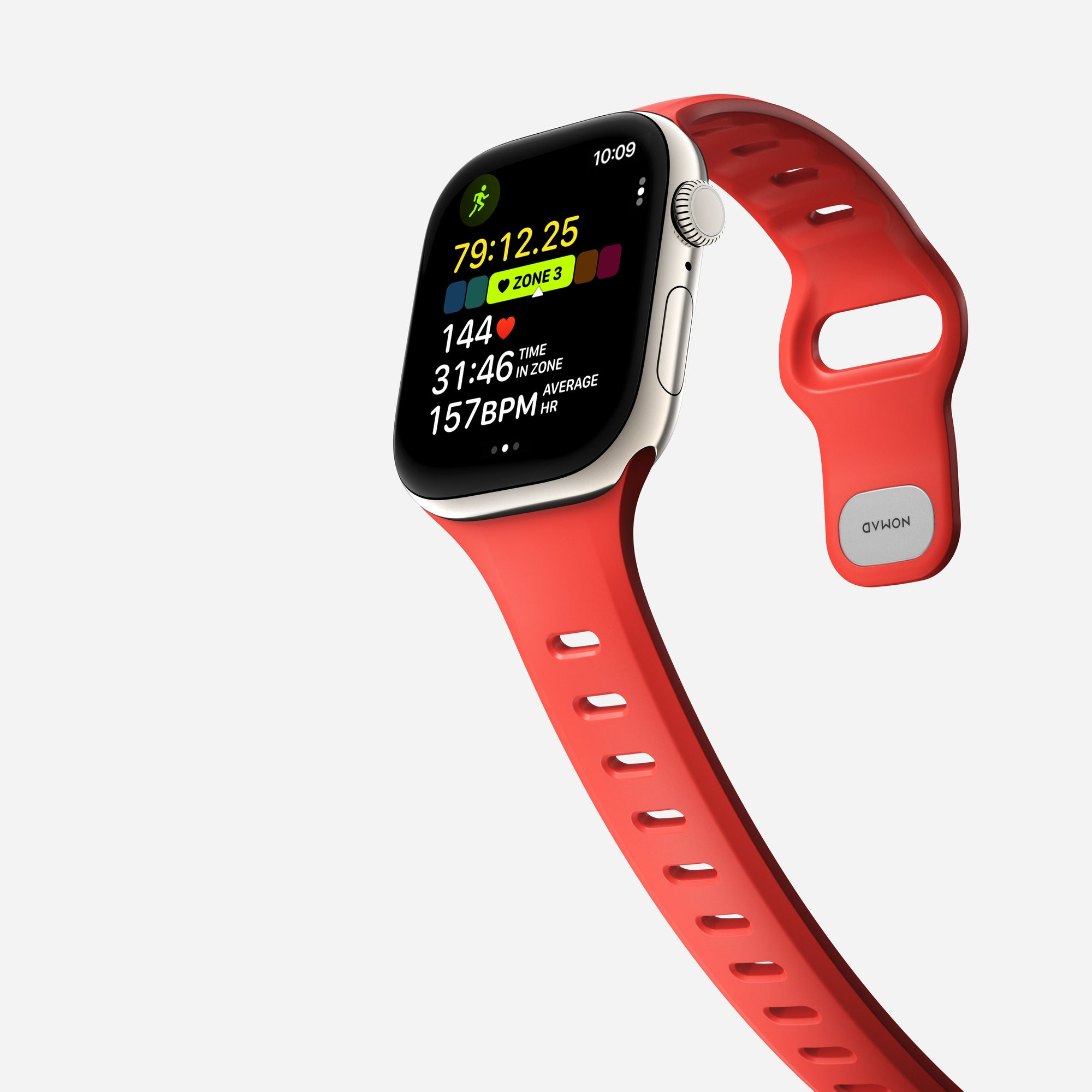 Nomad Tempo Band 42 mm Gummi Coral