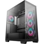 Deepcool CG580 4F Midi-Tower Schwarz ATX mit 2x Tempered Glass und 4 ARGB-Lüftern (R-CG580-BKADA4-G-1)