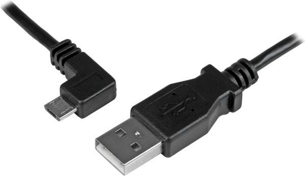 StarTech.com 6ft USB A to Left Angle Micro-USB Charge Sync Cable M/M 24AWG (USBAUB2MLA)
