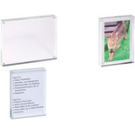 MAUL Bilderrahmen (B)211 x (T)149 x (H)30 mm, glasklar aus Acryl, im Hoch- oder Querformat nutzbar, beidseitig - 1 Stück (1954305)