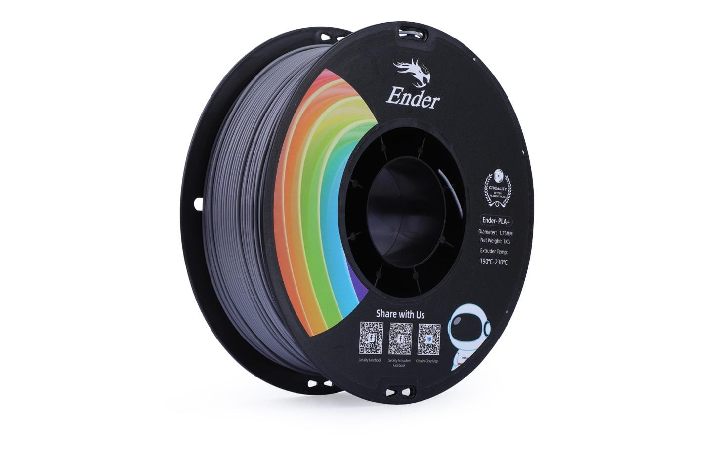 Creality Creality3D PLA+ Filament 1,75 mm 1 kg Grau