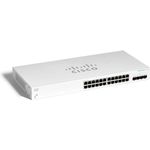 Cisco Business 220 Series CBS220-24T-4G - Switch - Smart - 24 x 10/100/1000 + 4 x Gigabit SFP (Uplink) - an Rack montierbar