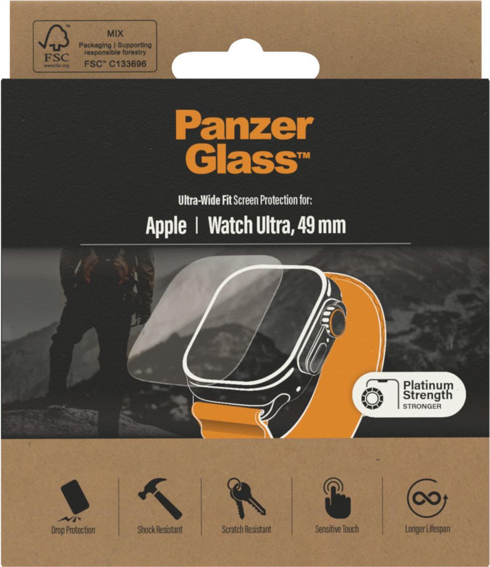 PanzerGlass ™? Displayschutz Apple Watch Ultra | Ultra-Wide Fit (3680)