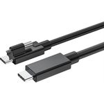 Exsys EX-K1599V-1.5 USB 4 Kabel USB-C mit Rändelschraube oben (EX-K1599V-1.5)