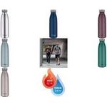 THERMOS Isolier-Trinkflasche TC BOTTLE, 0,5 L, eisblau matte Optik, doppelwandiger Edelstahl, frei von BPA,, - 1 Stück (4067.341.050)