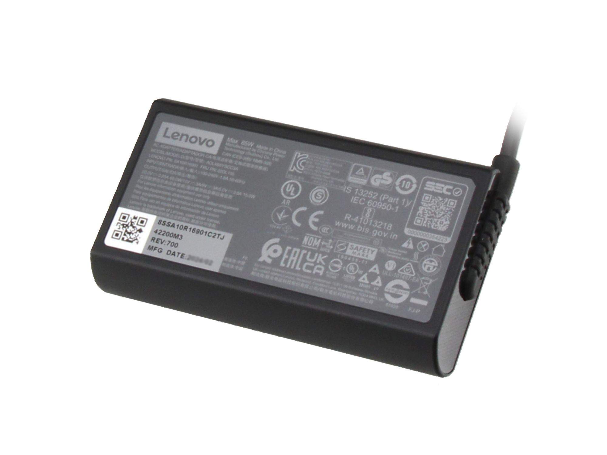Lenovo GX20Z46255 Netzteil 65 W USB-C Schwarz