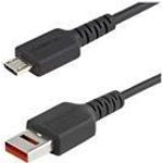StarTech.com 3ft (1m) Secure Charging Cable, USB-A to Micro USB Data Blocker Charge-Only Cable, Power-Only Charger Cable for Phone/Tablet, Data Blocking USB Protector Adapter Cable, TPE (USBSCHAU1M)