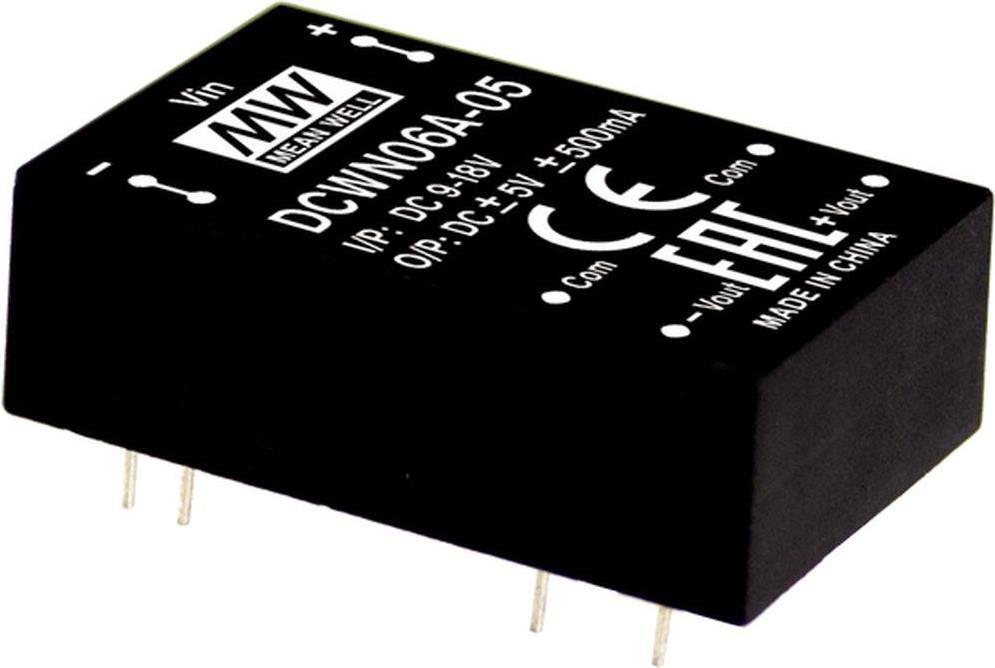 MEAN WELL DCWN06A-05 Elektrischer Umwandler 6 W (DCWN06A-05)