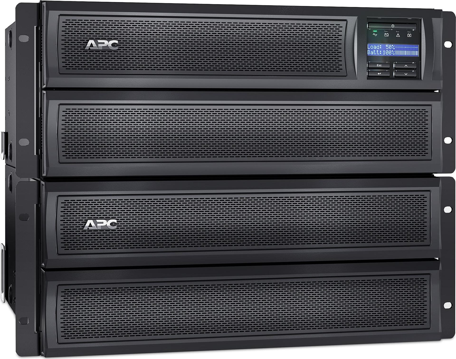 APC Smart-UPS X 3000VA USV 2700 W Rack/Tower LCD mit Netzwerkkarte Schwarz