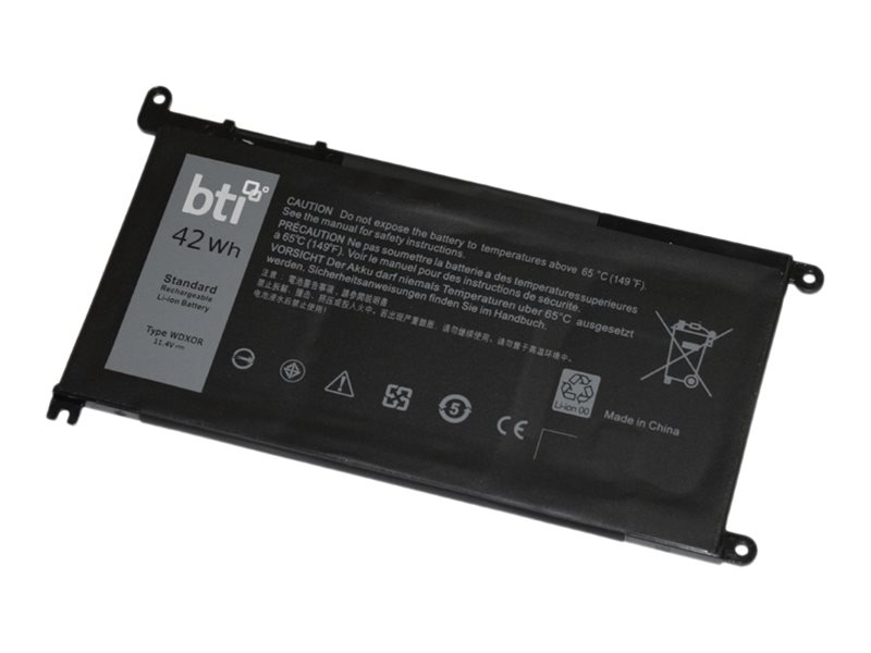 BTI WDX0R-BTI Notebook-Akku 3684 mAh 42 Wh Lithium-Polymer Schwarz