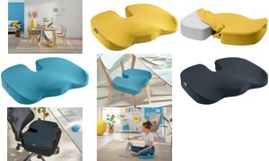 LEITZ Sitzkissen Ergo Cosy, grau ergonomisches, orthopädisches Sitzkissen, Stoffbezug - 1 Stück (5284-00-89)