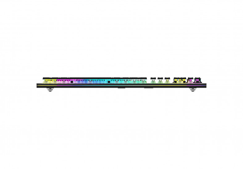 iBox Aurora K-5 Mechanische Tastatur RGB USB QWERTY Schwarz, Silber