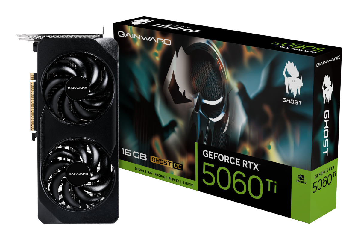Gainward Ghost OC GeForce RTX 5060 Ti 16 GB GDDR7 Schwarz
