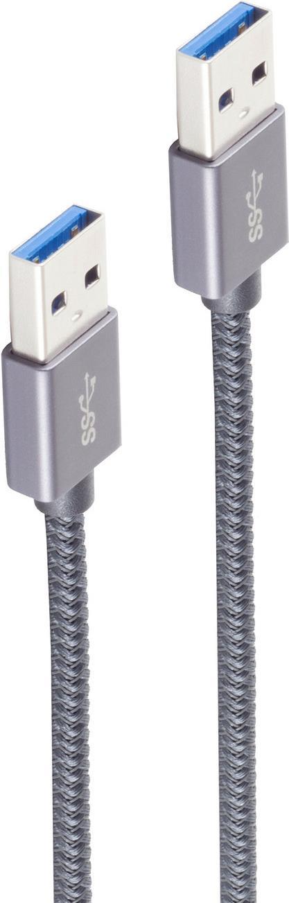 shiverpeaks BS13-37020 USB Kabel 1 m USB 3.2 Gen 2 (3.1 Gen 2) USB A Grau (BS13-37020)