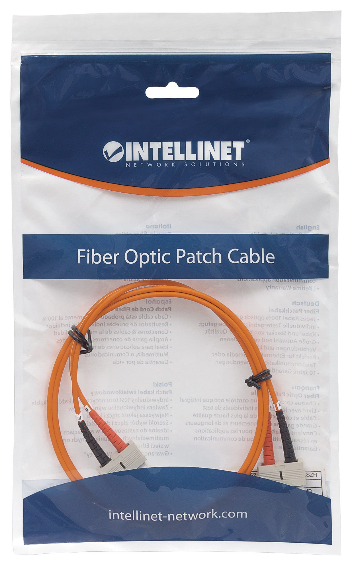 Intellinet LWL Duplex Patchkabel OM1 SC/SC 5 m Orange