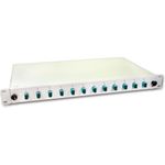 Lightwin LWL Spleissbox, 12 Fasern, 12x SC Multimode, 50/125µm OM3 Pigtail Spleißboxen (SPBOX 12G50 OM3 SC)