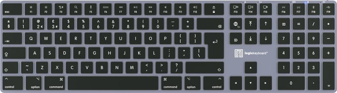 LogicKeyboard Titan UK Tastatur für Mac QWERTY UK Bluetooth USB Titan (SKB-TM-UK)