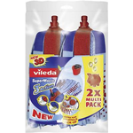 Vileda SuperMocio 3x Action Wischmop Ersatz 2er Multi Pack (122615)