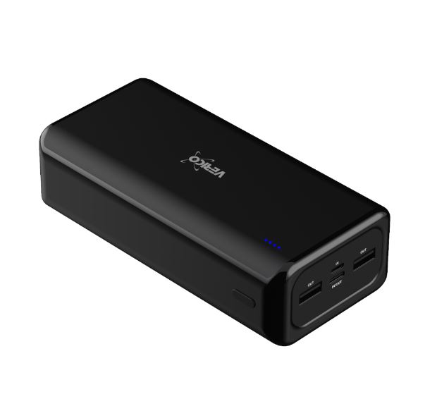 Verico Power Pro PD Powerbank 30000 mAh USB Typ-A USB Typ-C Schwarz