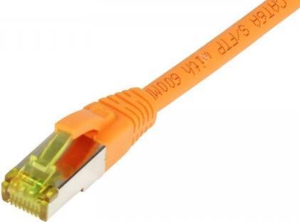 Patchkabel RJ45, CAT6A 500Mhz,30m, orange, S-STP(S/FTP), TPE/LSZH(Ultraflex), AWG26, mitCat.7 Rohkabel, Synergy 21 (S217697)