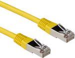 ACT Yellow 10 meter LSZH SFTP CAT6A patch cable with RJ45 connectors. Cat6a s/ftp lszh yellow 10.00m (IB9110)