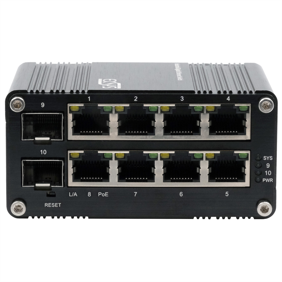Exsys EX-62035MPOE-SFP Mini Industrial Gigabit PoE+ Switch Web-Managed