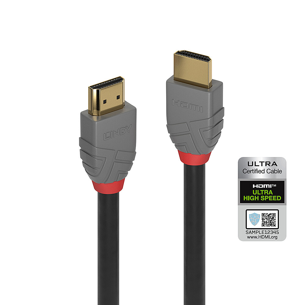 Lindy Anthra Line 2 m Ultra High Speed HDMI-Kabel Schwarz