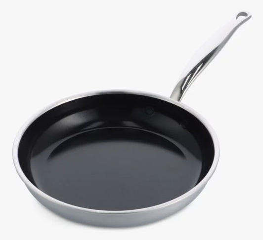 GreenPan Premiere Bratpfanne 28 cm Edelstahl Silber