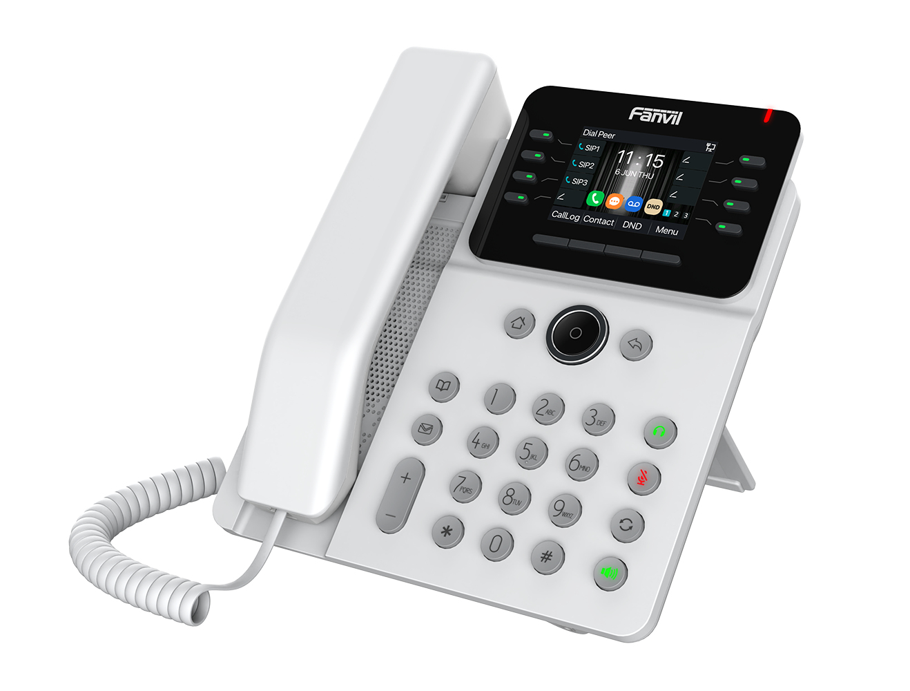 Fanvil V62G Prime Business VoIP-Telefon SIP 12 Leitungen PoE Gigabit USB Weiß