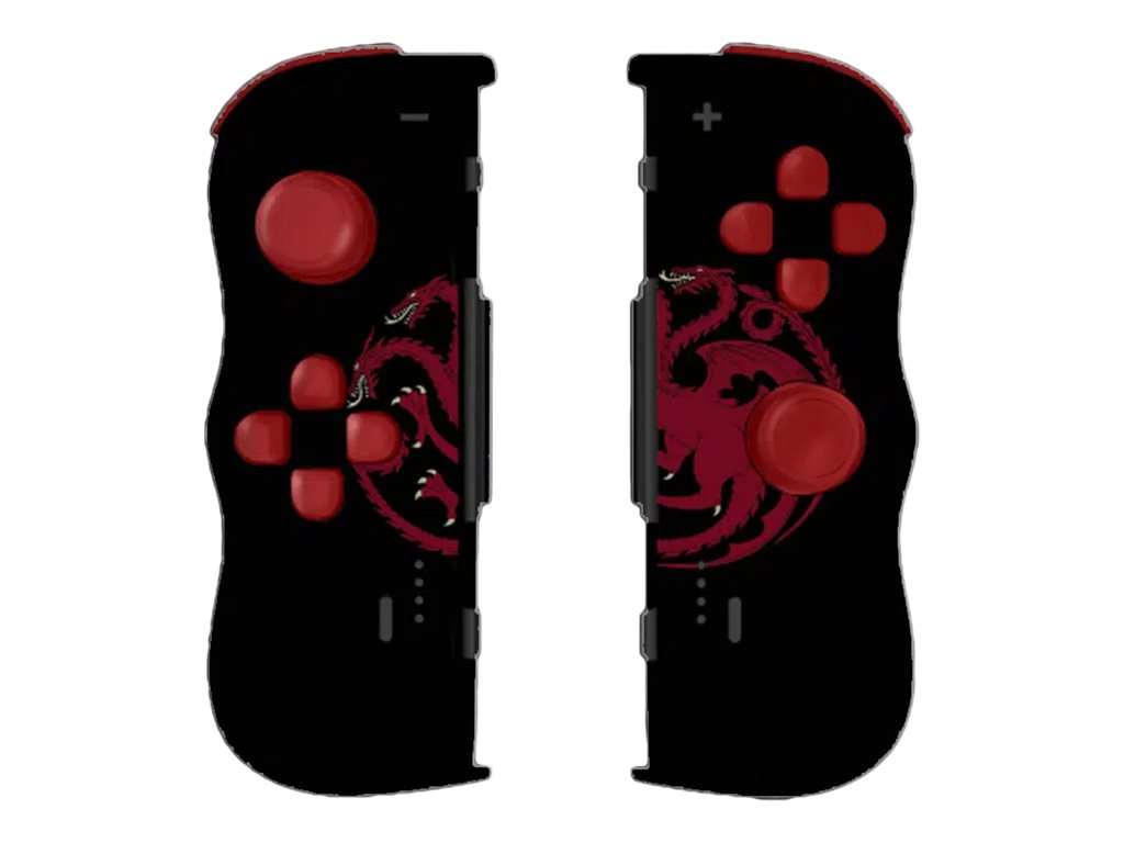 Pixminds Lexip Game of Thrones Targaryen Black Edition Gamepad Kabellos Bluetooth Schwarz, Rot
