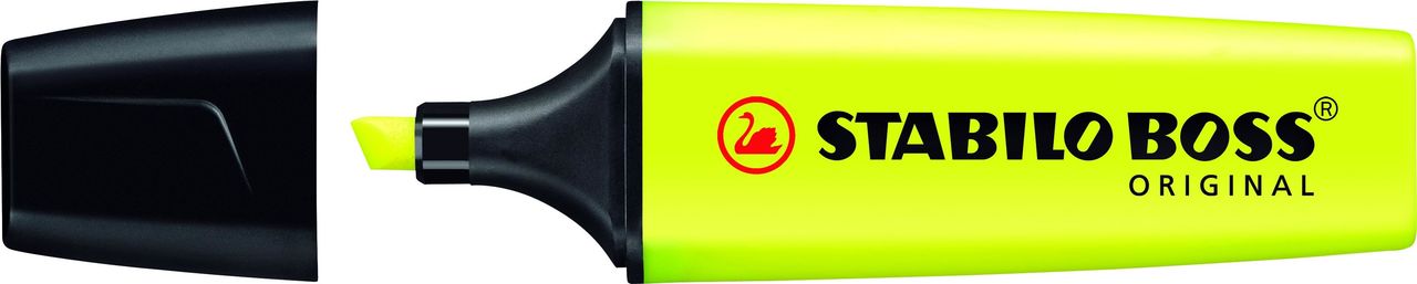 STABILO BOSS ORIGINAL Textmarker 2-5 mm Fluoreszierend gelb