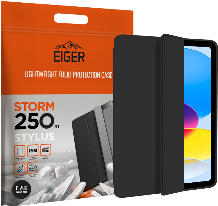 EIGER EGSR00136 Tablet-Schutzhülle 27,7 cm (10.9" ) Folio Schwarz (EGSR00136)