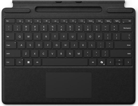 Microsoft Surface Pro Keyboard Tastatur QWERTY Englisch mit Trackpad Schwarz