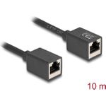 Delock Netzwerk Verlängerungskabel RJ45 Kupplung Buchse zu Cat.6A S/FTP 10 m (90335)