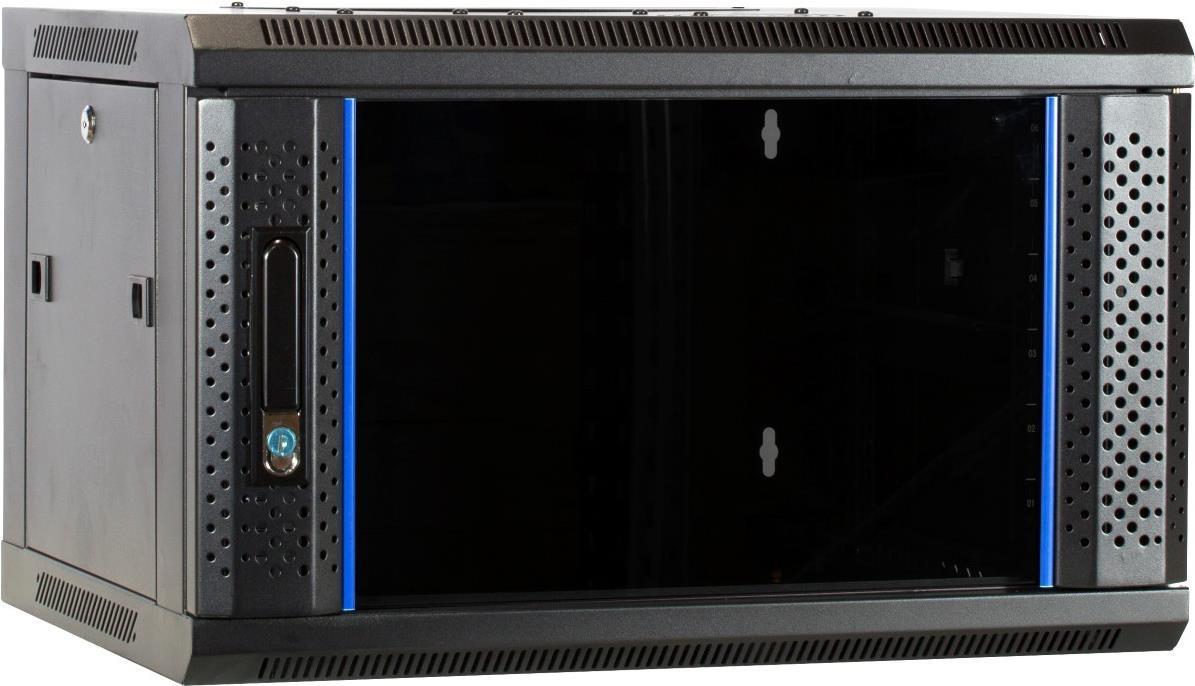 DSIT 6 HE Serverschrank, Wandgehäuse, mit Glastür (BxTxH) 600 x 450 x 367mm (DS6406)