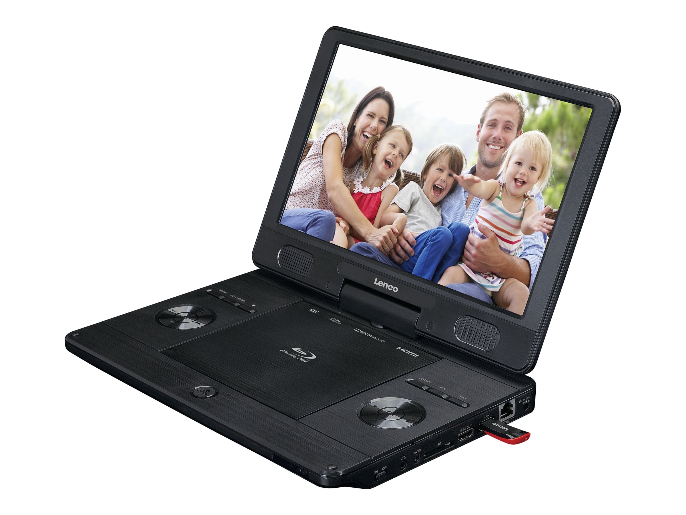 Lenco BRP-1150 Tragbarer Blu-ray Player 11,5" Cabrio Schwarz