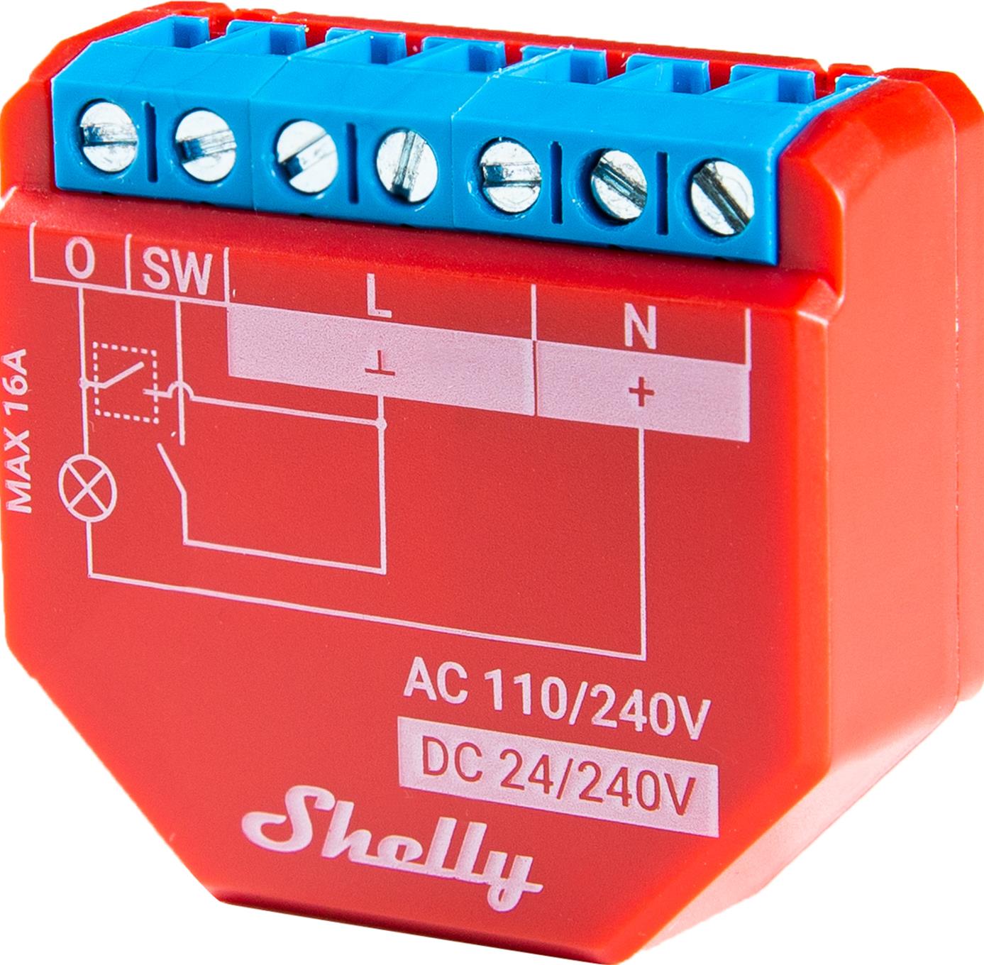 Shelly Plus 1PM Relais -WLAN Schaltaktor 16A (Shelly 1PM Plus)