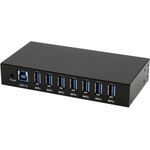 EXSYS GmbH 7-Port USB 3.2 Gen 1 Metall HUB 15KV ESD Schutz (Tiveco) (EX-11237HMS)