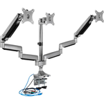 RaidSonic IB-MS505-TI Flachbildschirm-Tischhalterung 81,3 cm (32" ) Klemme Schwarz - Silber (IB-MS505-TI)