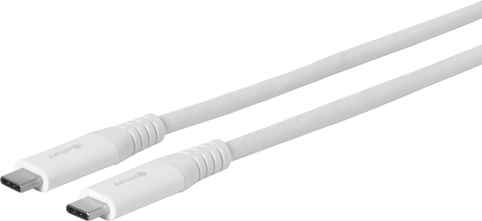 eSTUFF USB-C - C Cable 1,5m White (ES604102)