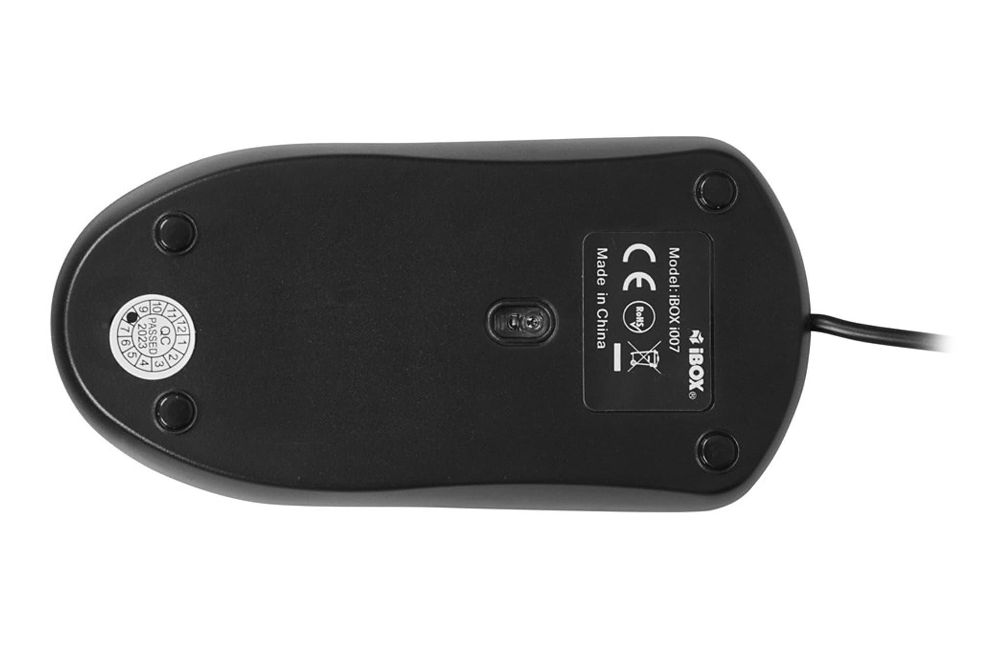 iBOX i007 kabelgebundene optische Maus USB Schwarz