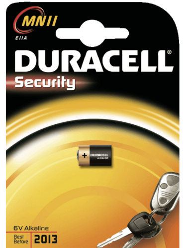 Duracell Security MN11 - Batterie für Autodiebstahlsicherung E11A Alkalisch (015142)