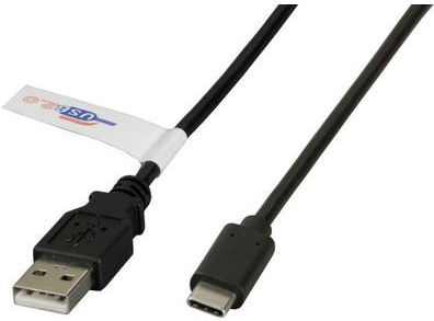 EFB-Elektronik USB2.0 Anschlusskabel A-C St.-St., 0,5m, schwarz, Premium Hersteller: EFB Elektronik (K5258SW.0,5)