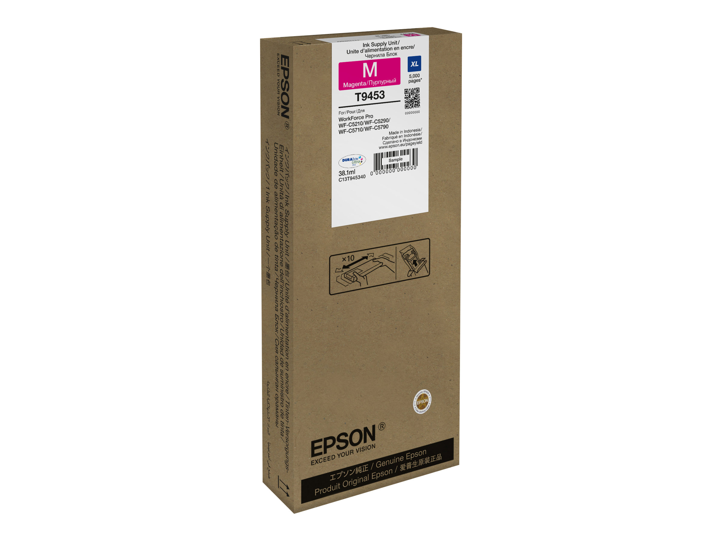 Epson T9453 Magenta XL Original Tintenpatrone 38.1 ml