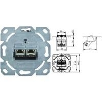 Telegärtner J00020A0511 RJ-45 Gebürsteter Stahl Steckdose (J00020A0511)