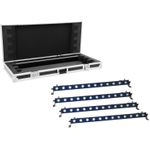 EUROLITE Set 4x LED BAR-12 QCL RGB+UV Leiste + Case (20000664)