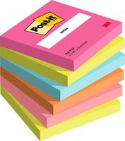 Post-it Haftnotizen Notes, 76 x 76 mm, Poptimistic Poptimistic Collection, sortiert in den Farben: powerpink, - 1 Stück (654-6-POP)