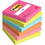 Post-it Haftnotizen Notes, 76 x 76 mm, Poptimistic Poptimistic Collection, sortiert in den Farben: powerpink, - 1 Stück (654-6-POP)